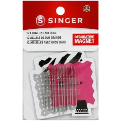 SINGER&reg; Assorted Large Eye Hand Needles With Magnet, 12ct.