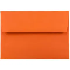 JAM Paper A6 Colored Invitation Envelopes, 50ct. Orange