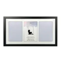 Simply Essentials&trade; 3 Opening Black Collage Frame with Mat by Studio D&eacute;cor&reg;