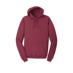Port & Company&reg; Beach Wash Garment-Dyed Pullover Hooded Adult Sweatshirt Merlot