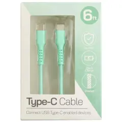 Orbit 6ft. Green Lightning USB-C Charging Cable