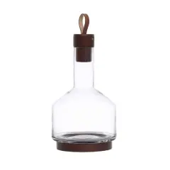 Hello Honey&reg; 62oz. Glass Carafe with Walnut Brown Acacia Wood Base & Stopper