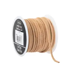 Suede Leather Lace by ArtMinds&trade; Beige
