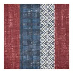 Designs Direct Patriotic Patchwork Cotton Twill Napkin