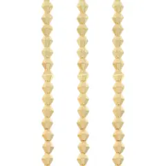 Gold Metal Faceted Bicone Beads, 4mm by Bead Landing&trade;