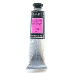 Sennelier Extra Fine Artists' Acrylic Paint, 60mL 658 Quinacridone Pink