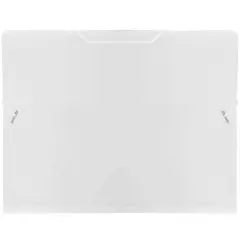 JAM Paper 9.5" x 12.375" Action Case Letter Booklet Plastic Portfolio Clear