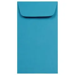 JAM Paper #6 Coin Business Colored Envelopes, 50ct. Blue
