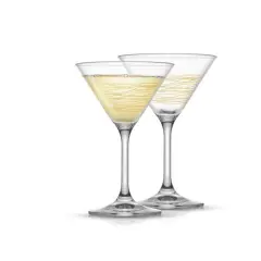 JoyJolt&reg; Golden Royale 6.5oz. Crystal Martini Glasses, 2ct.