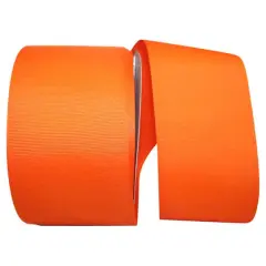JAM Paper 3" Grosgrain Texture Wired Ribbon Orange