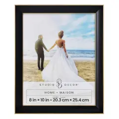 Home Black & Gold Line Wall Frame by Studio D&eacute;cor&reg;