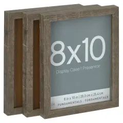 3 Pack Fundamentals 8" x 10" Gray Shadow Boxes by Studio D&eacute;cor&reg;