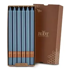 Root Candles Arista&trade; 12" Smooth Taper Candles, 12ct. Williamsburg Blue