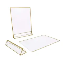 8.5" x 11" Gold Acrylic Sign Holders, 2ct. by Celebrate It&trade;