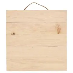 Good Wood by Leisure Arts 10" Slatted Square Plaque
