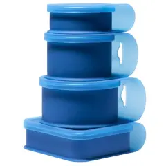 Silipint&reg; 4-Piece Silicone Go Go Bowl Set Deep Pool