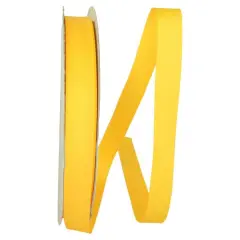 JAM Paper 7/8" x 100yd. Grosgrain Ribbon Yellow Gold