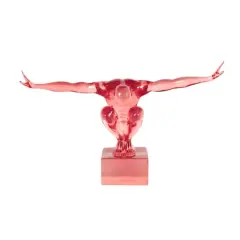 19" Posing Decorative Sculpture Pink