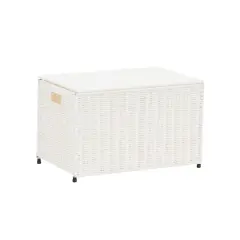 Household Essentials 19" White Woven Sturge Chest