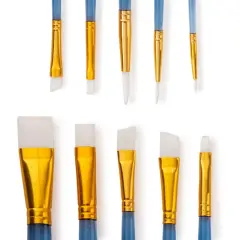 White Synthetic Acrylic 10 Piece Brush Combo By Artist's Loft&reg; Necessities&trade;