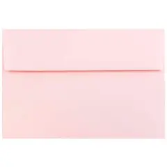 JAM Paper A8 Passport Invitation Envelopes, 50ct. Baby Pink Pastel