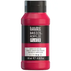 Liquitex&reg; BASICS&reg; Acrylic Fluid, 4oz. Cadmium Red Deep Hue