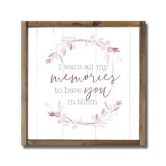 My Memories with You Framed Wood Plaque