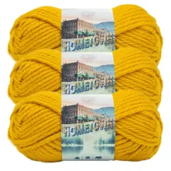 3 Pack Lion Brand&reg; Hometown Yarn Madison Mustard