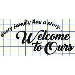 Leisure Arts&reg; Vinyl Every Family Has A Story Black Wall Decal