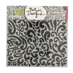 The Crafter's Workshop Heart Swirls Stencil, 6" x 6"