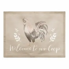 Welcome To Our Coop Cotton Twill Placemat