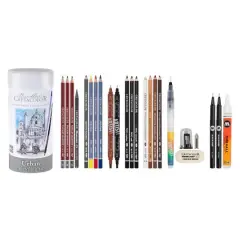 Cretacolor&reg; 24 Piece Urban Sketching Tin Set