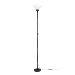 Simple Designs 70" Torchiere Floor Lamp Black