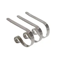 Original MantleClip&reg; Silver Stocking Holders, 3ct.