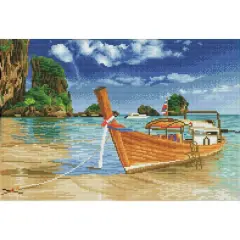 Diamond Dotz&reg; Intermediate Thai Escape Pre-Framed Diamond Painting Kit
