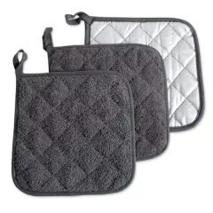 DII&reg; Terry Cloth Potholders, 3ct. Mineral