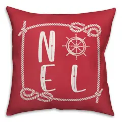Nautical Noel Throw Pillow