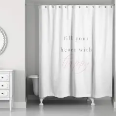 Fill Your Heart 71" x 74" Shower Curtain