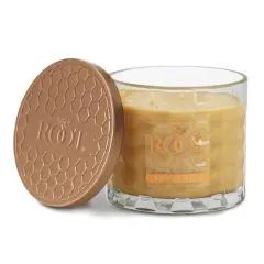 Root Candles Signature 3-Wick Honeycomb Beeswax Blend Jar Candle Creamed Honey