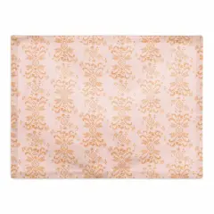 Floral Crest Cotton Twill Placemat Orange