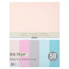 8.5" x 11" 65lb. Cardstock Paper Pack by Recollections&trade;, 50 Sheets Dreamy