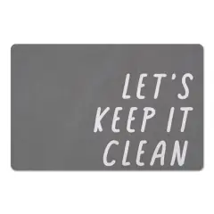 Let's Keep It Clean 18" x 27" Floor Mat