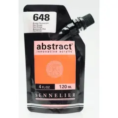 Sennelier Abstract&reg; Innovative Acrylic Fluorescent Paint 648 Fluorescent Orange