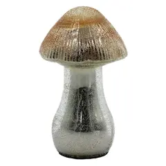 Silver Glass Mushroom Tabletop D&eacute;cor by Ashland&reg;