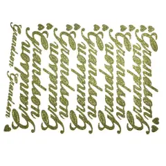 JAM Paper Grandson Gold Script Floral Accessory