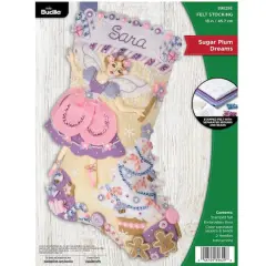 Bucilla&reg; Sugar Plum Dreams Felt Stocking Kit