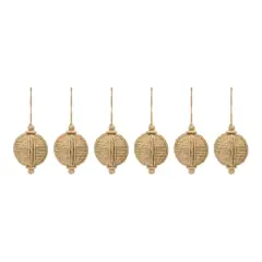 6ct. 5" Natural Jute Onion Ornament