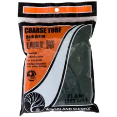Woodland Scenics&reg; Dark Green Coarse Turf