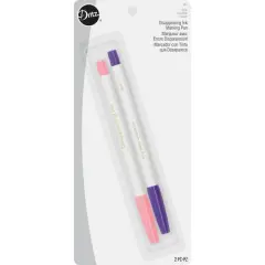 Dritz&reg; Pink and Purple Disappearing Ink Marking Pens, 2ct.