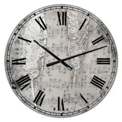 Designart Heaven Sent Oversized Cottage Wall Clock